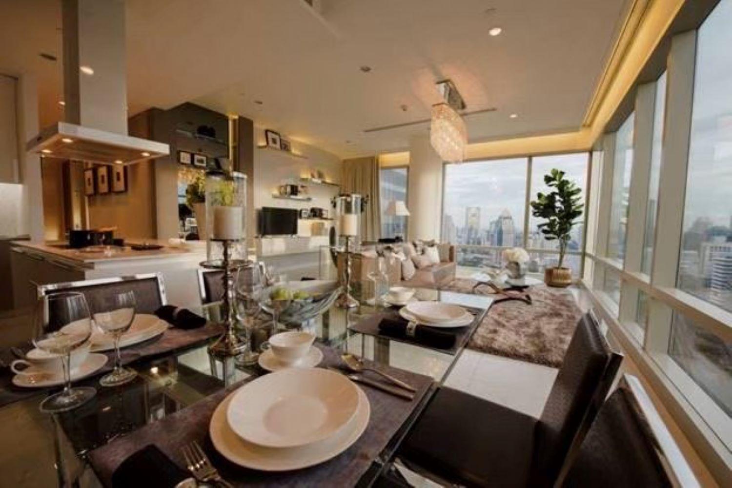 Elegant 2-bedroom Luxury Duplex On The 32nd Floor Of 185 Rajadamri Apartamento *